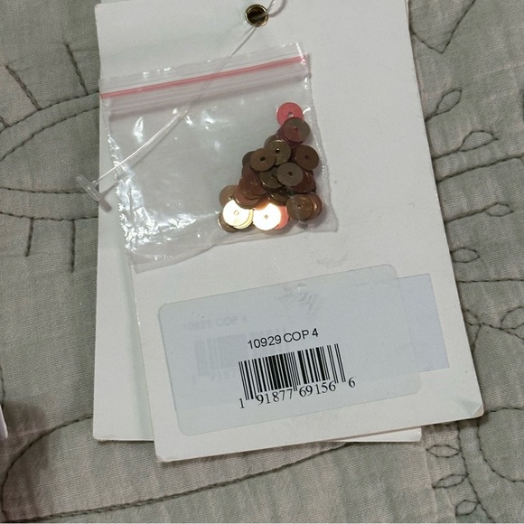 NWT MAC DUGGAL Sequined Spaghetti Strap Cowl Back Gown Sz 4 Copper - Picture 15 of 15